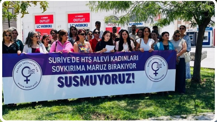 Kadınlardan Suriye'deki Alevi ve kadınlara yönelik soykırıma karşı mücadele çağrısı